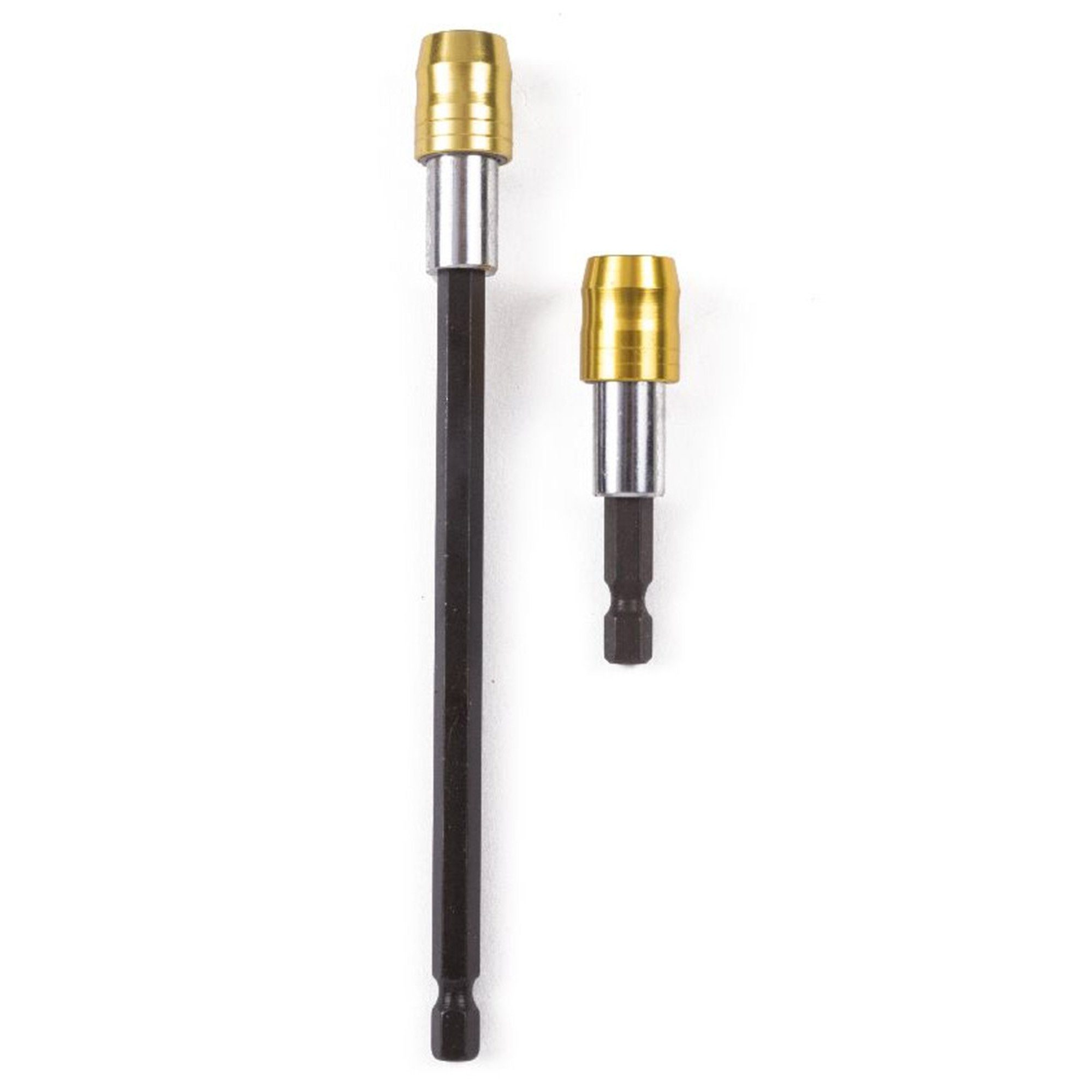 TSB Werk Bit-Set 2x Bithalter 1/4" Bit Halter Magnetisch, Verlängerung, Schnellwechsler, 6-Kant, Set