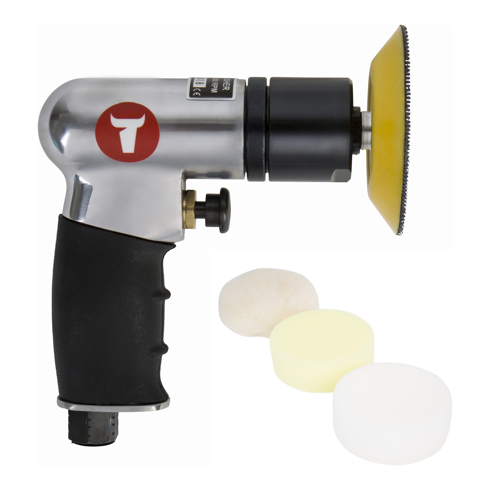 Stier Druckluft-Exzenterschleifer STIER Mini-Polier-Satz MP-25 Länge 130 mm 6-teilig verschiedene Polier