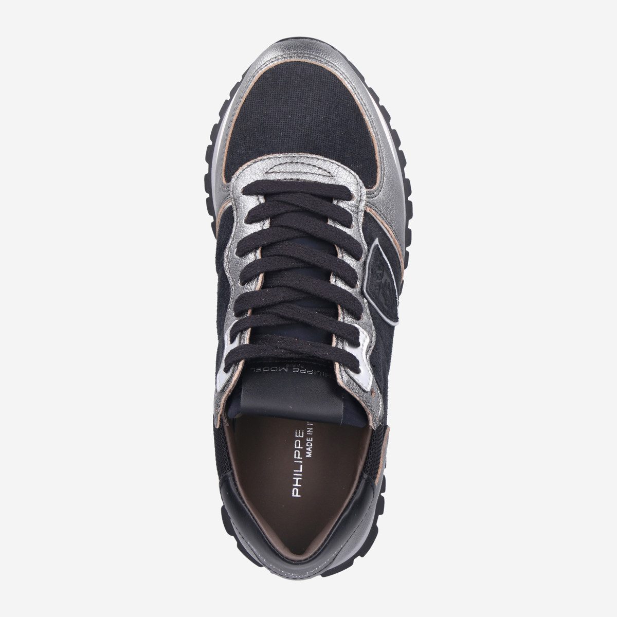 PHILIPPE MODEL Philippe Model TRPX LOW, Sneaker, Grau, metallik, Damen Sneaker