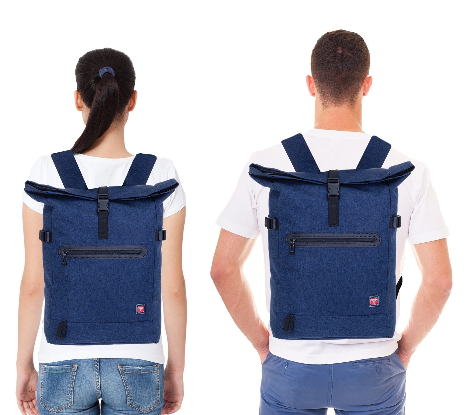 ELEPHANT Rucksack Freizeitrucksack Damen Herren AllDay Daypack, Geheimfach A4 Laptop Tasche + Trinkflasche