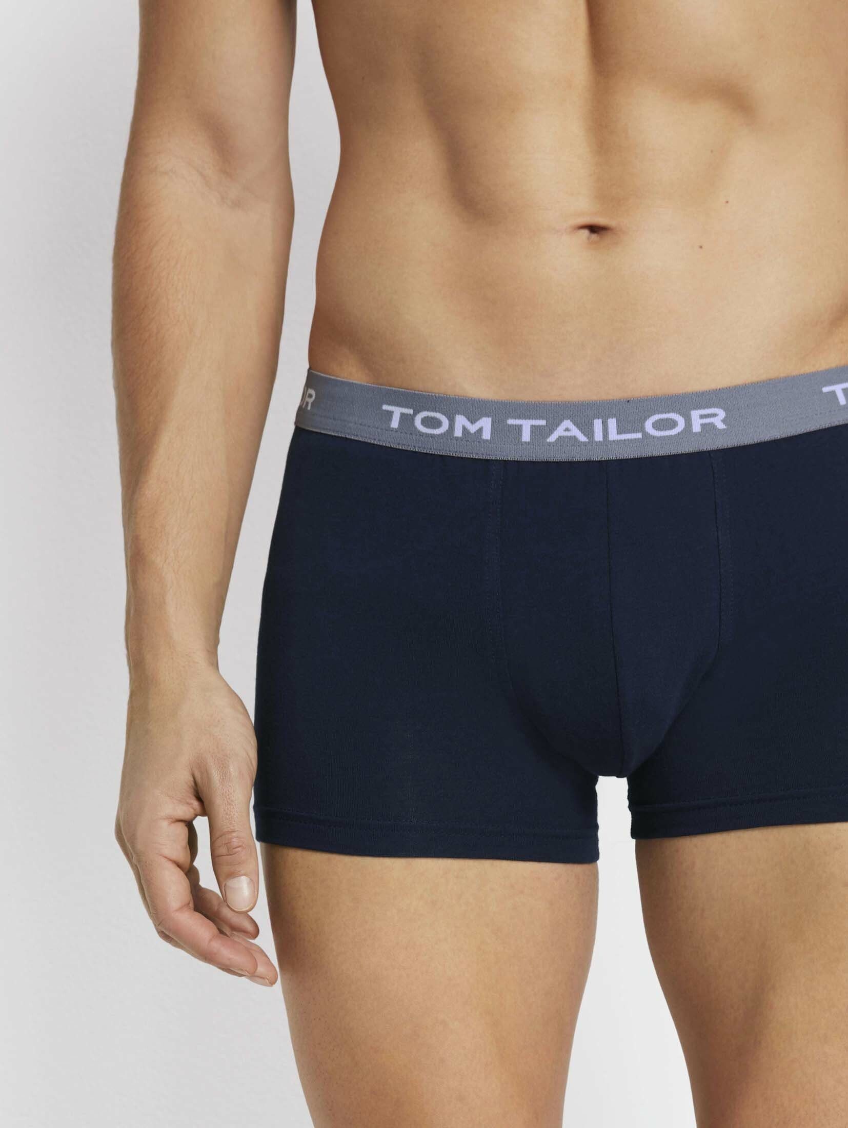 TOM TAILOR Boxershorts Hip-Pants dark im Dreierpack multi (im Dreierpack) blue