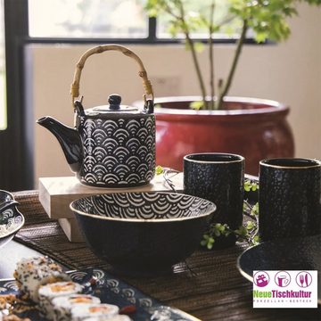 Neuetischkultur Teekanne Teekanne, Porzellan mit Bambusgriff Mikasa Satori, 0.54 l