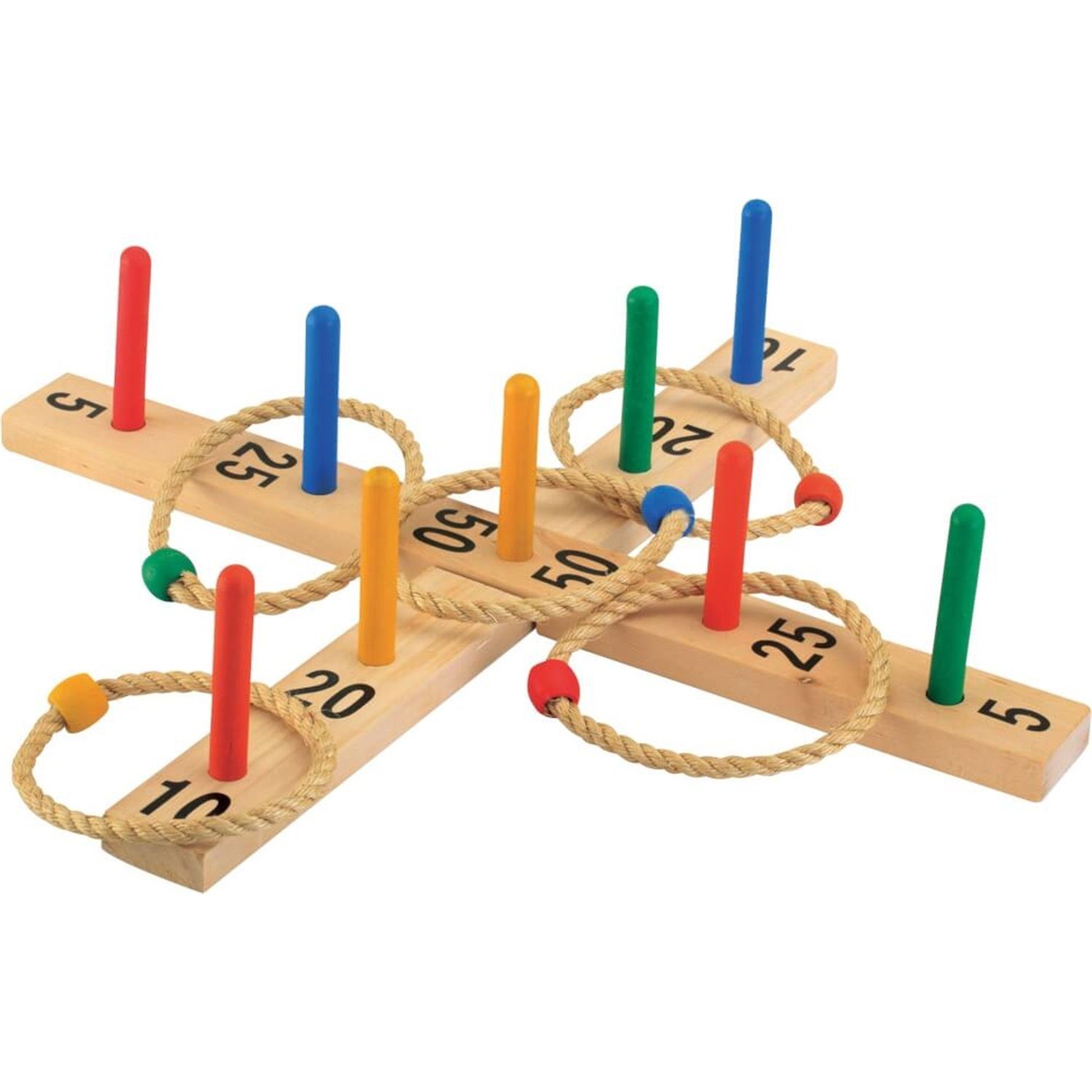 Spielzeug-Gartenset 74612083 OA Ringwurfspiel aus Holz mit