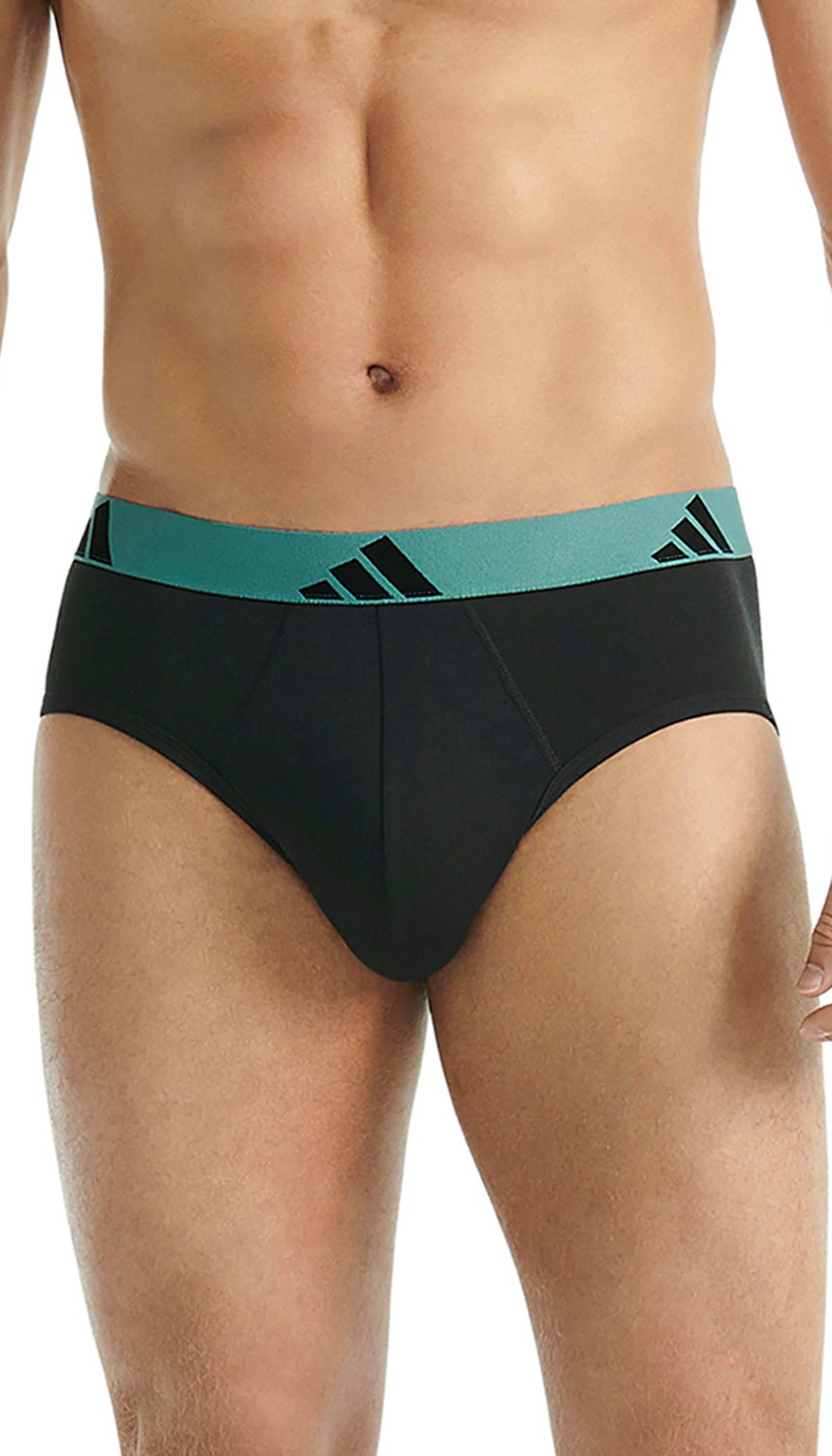 adidas Sportswear Slip Active Flex Cotton (3er Pack) elastisch, Logo-Bund, scheuerfreies Tragegefühl, ohne Eingriff