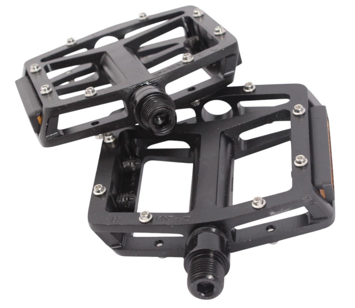 KHEbikes Fahrradpedale KHE MTB Flat Pin Pedale 9/16" Alu – leicht & stabil (Geeignet für 3-teilige Kurbeln)