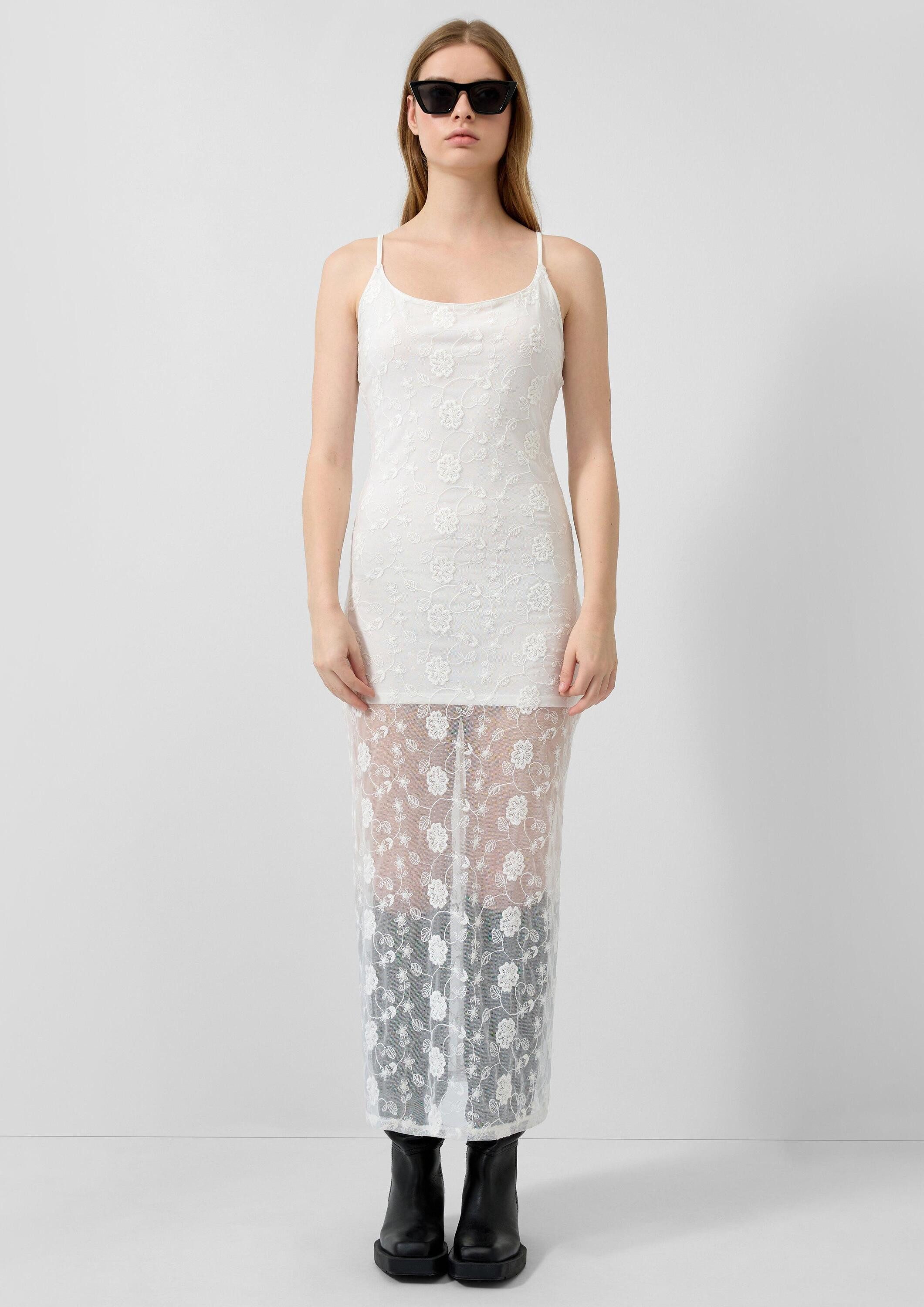 QS Maxikleid Kleid Langes Kleid aus Spitze, Vanessa Mai