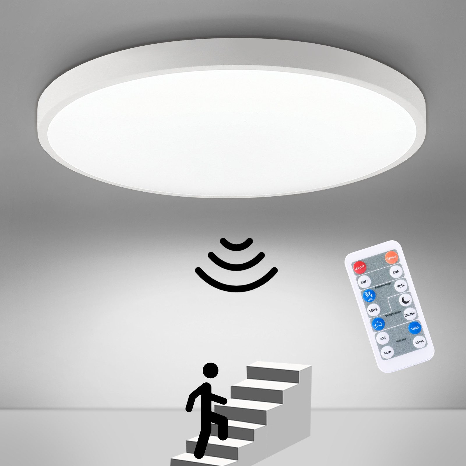 Oraymin LED Deckenleuchte Rund Weiß Panel günstig online kaufen