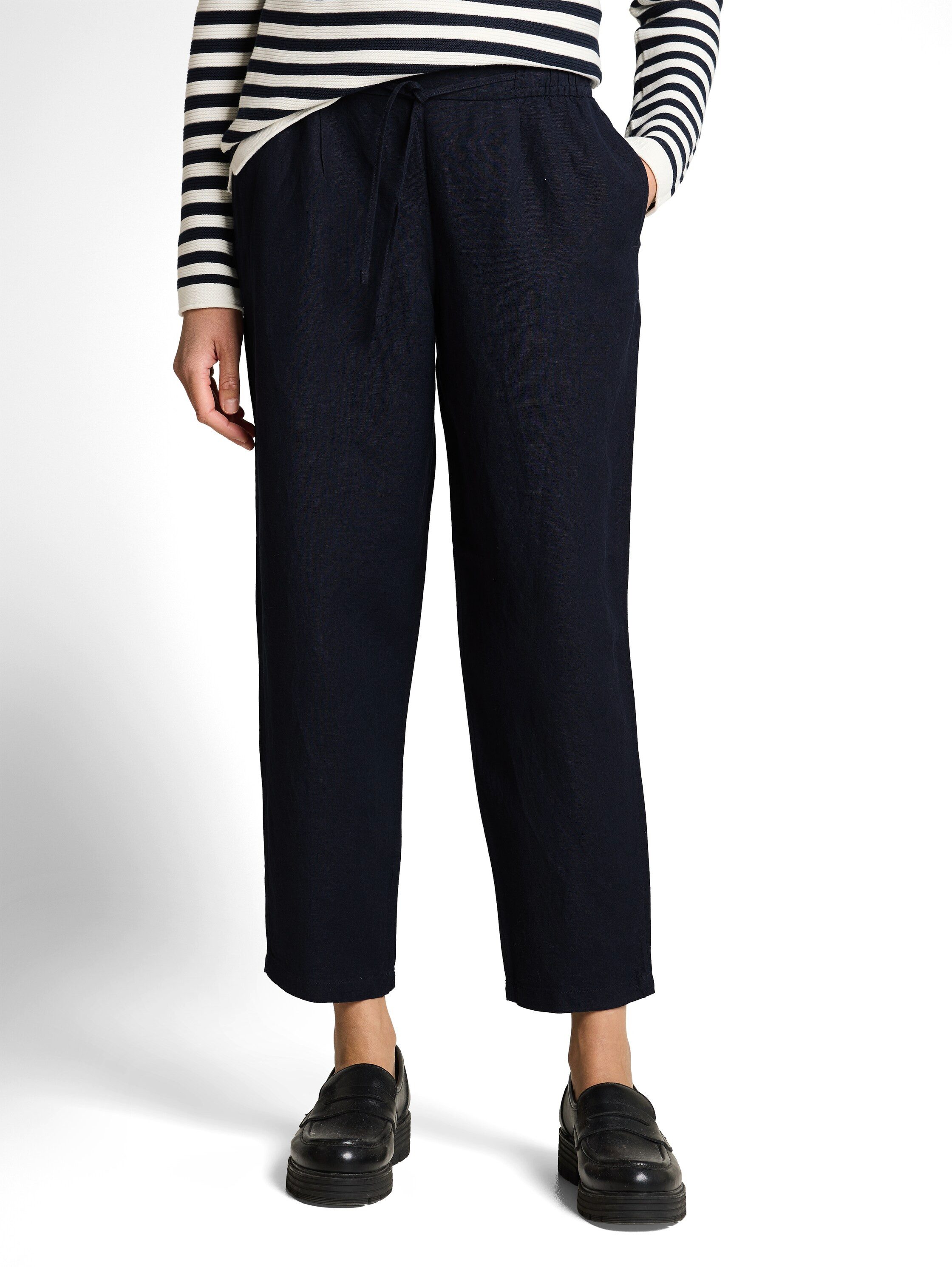 TOM TAILOR Leinenhose mit Tunnelzug