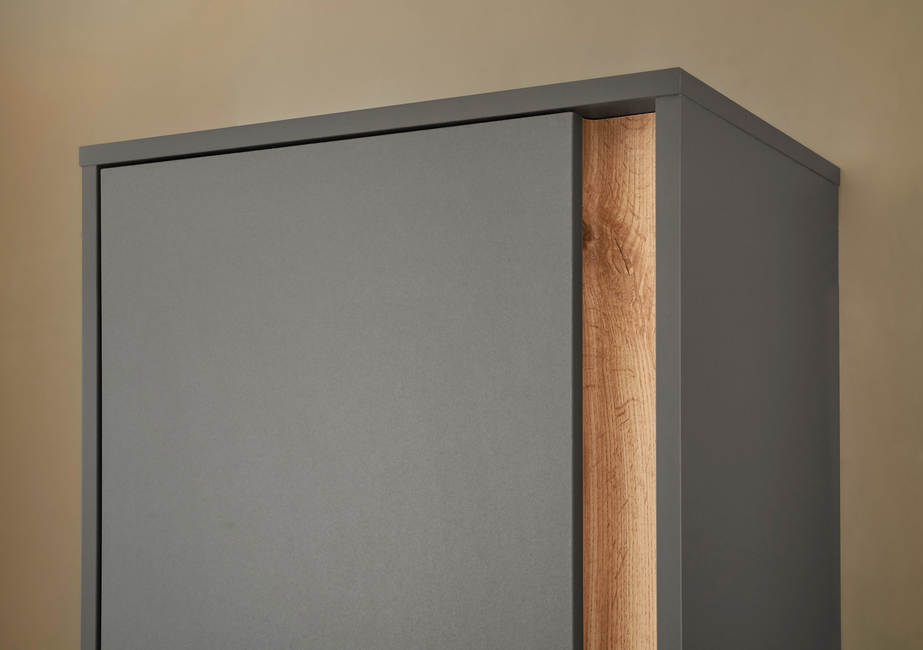 Home affaire Garderobenschrank GiRON/CiTY, moderner Schrank, Schuhschrank mit Stauraum 10 Fächer, modernes Design, Tür beidseitig montierbar, 50 cm breit – Bild 5 von 5