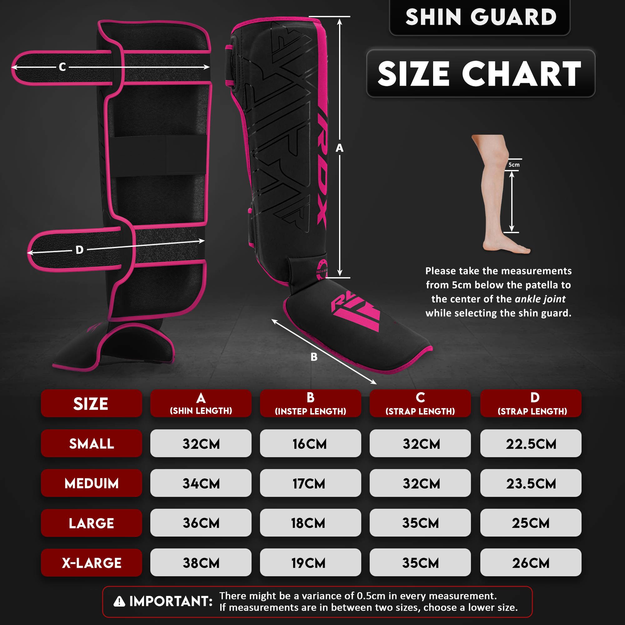 RDX Sports Schienbeinschutz RDX Schienbeinschoner für Kickboxen, MMA Fighting und Training Pads
