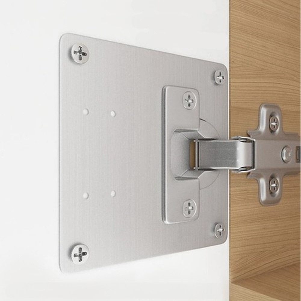 MALATEC Holz-Reparaturset Scharnier-Reparaturplatte Möbelscharniere, Spar-Set, 4-St., einfache Montage, Ideale Lösung zur Wiederherstellung beschädigter Löcher – Bild 4 von 5