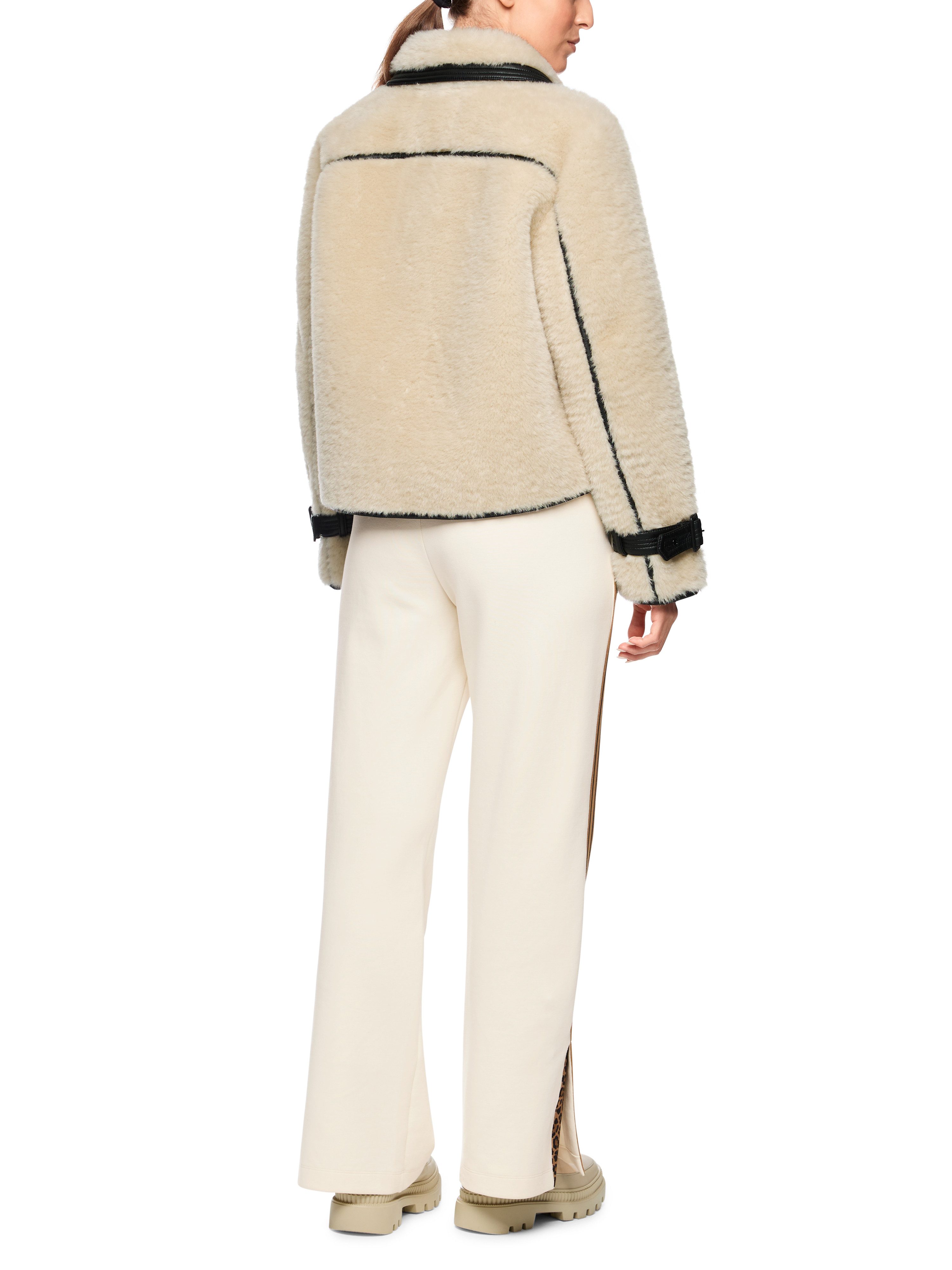 Marc Cain Stoffhose Doggy Dogs Premium Damenmode Kontraststreifen an der Se günstig online kaufen