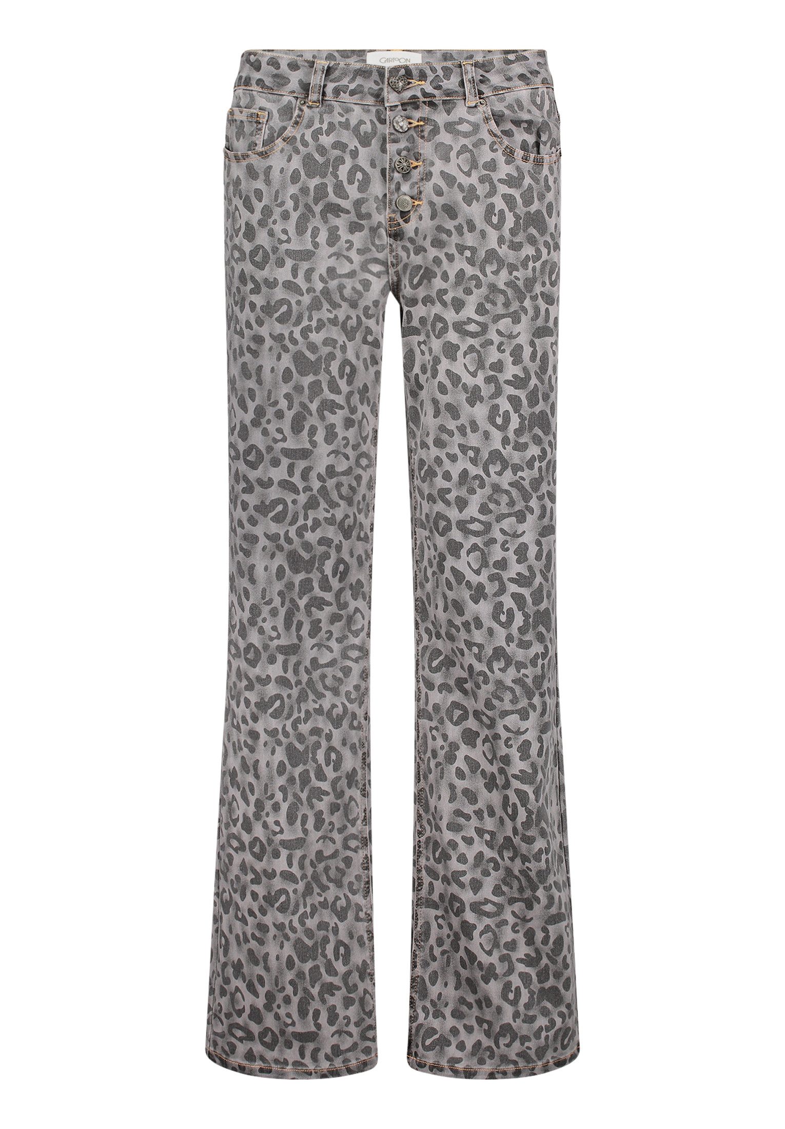 Cartoon Stretch-Jeans Damen mit Muster