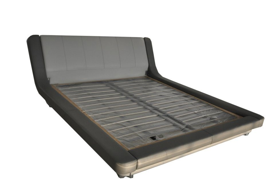 JVmoebel Bett Doppel Luxus Design Leder Bett Polster Betten Moderne Multifunktion