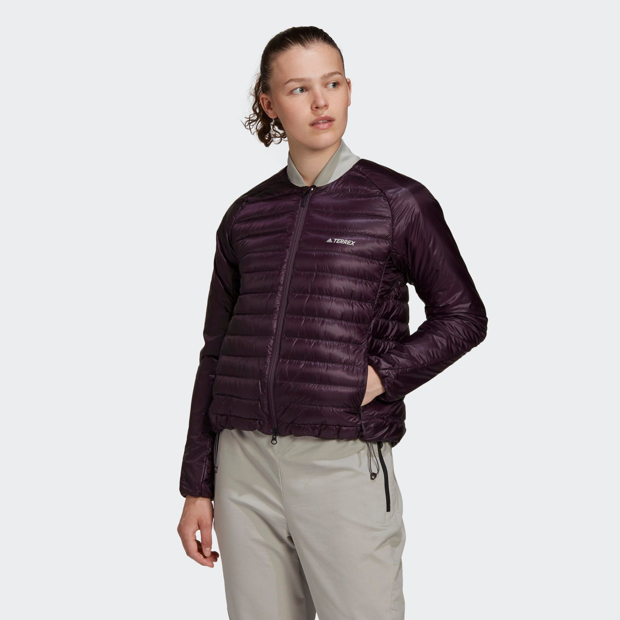 adidas TERREX Bomberjacke »TERREX Hike Daunen Bomberjacke adidas Terrex Bomber Jacke Herren schwarz