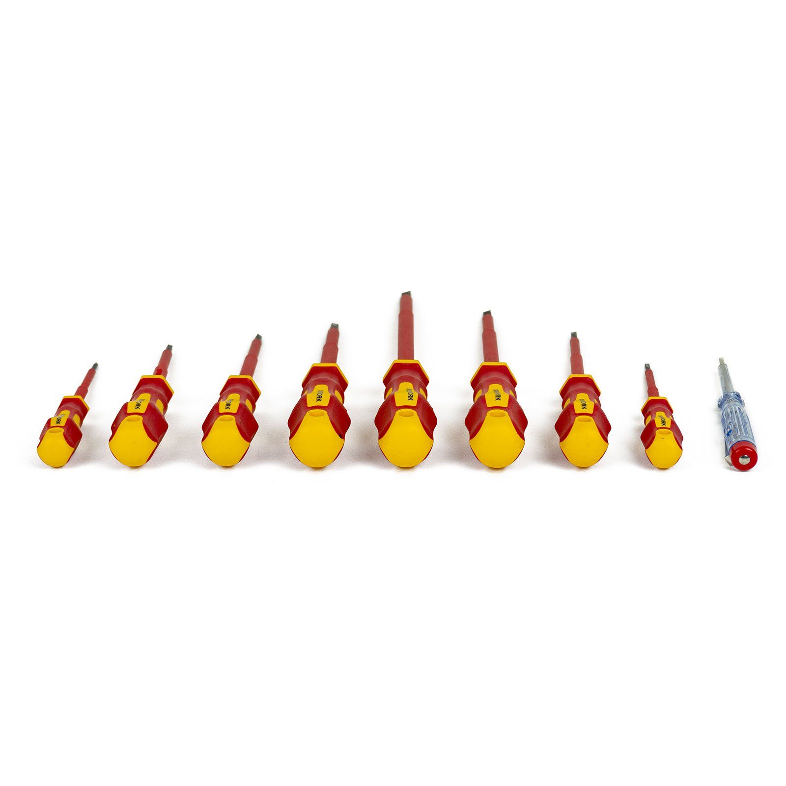 Weber GmbH Schraubendreher VDE Satz 9-teilig, (Set, 9 St), magnetische Klingenspitzen, Spannungsprüfer enthalten – Bild 4 von 5