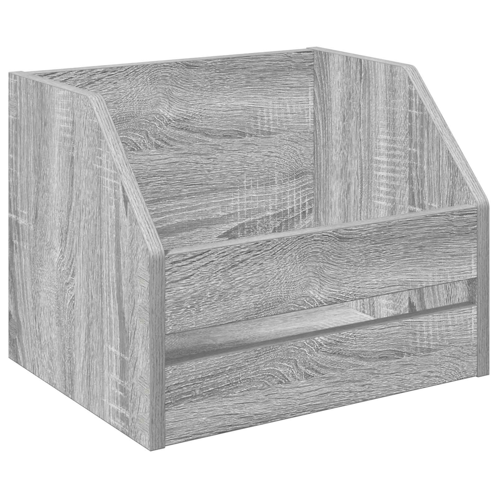 vidaXL Aufbewahrungsbox Vinyl Album Box Sonoma-Grau 38 x 30 x 29 cm Holzwerkstoff (1 St)
