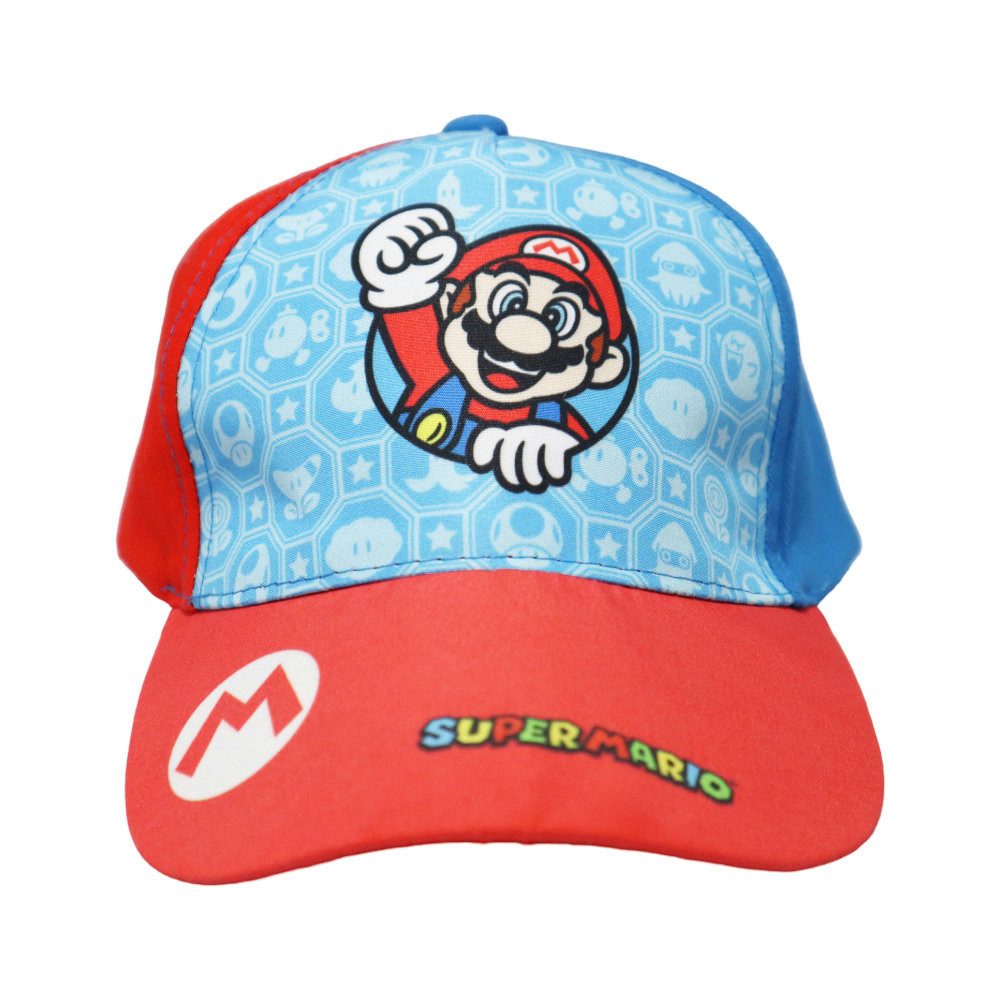 Super Mario Baseball Cap Super Mario Luigi Kinder Jungen Basecap Baseball Kappe Gr. 52 bis 54