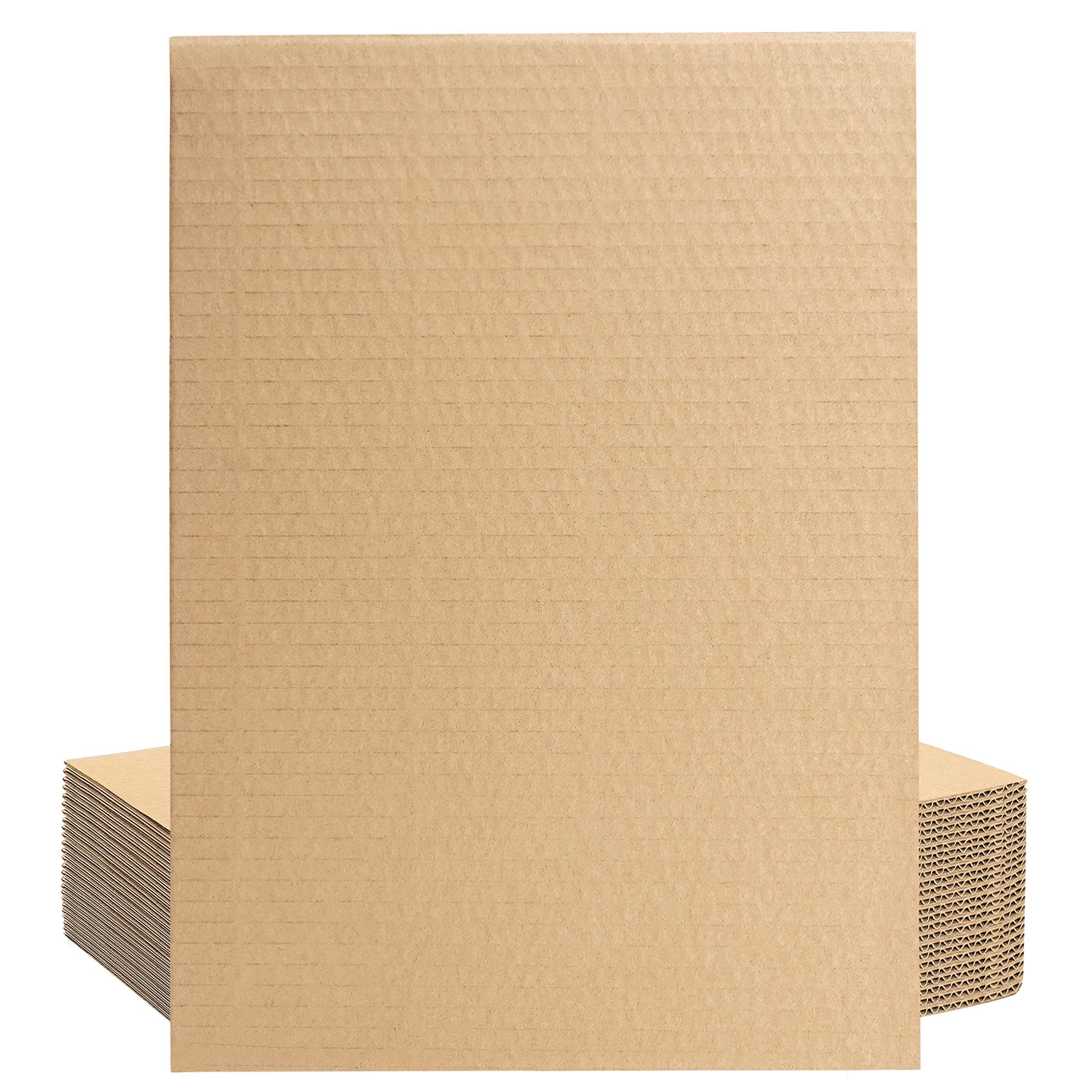 Belle Vous Kraftpapier dickes, flaches, Pack (24er Aquarellpapier Papier, braunes A4 24er 3 mm Pack) A4 3mm - flaches dickes Kraftpapier Brauner Karton 