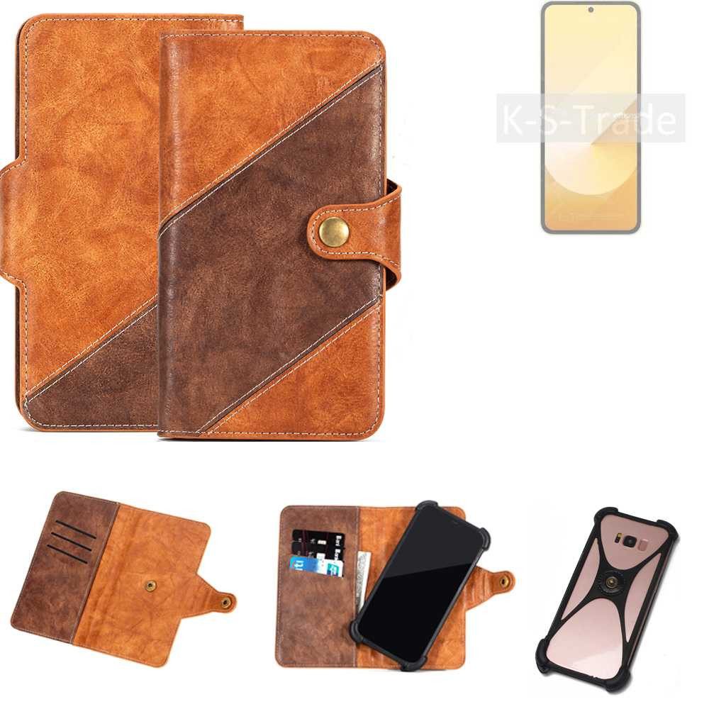 K-S-Trade Handyhülle für Samsung Galaxy Z Flip6, Handyhülle Schutzhülle Bookstyle Case Wallet-Case Cover