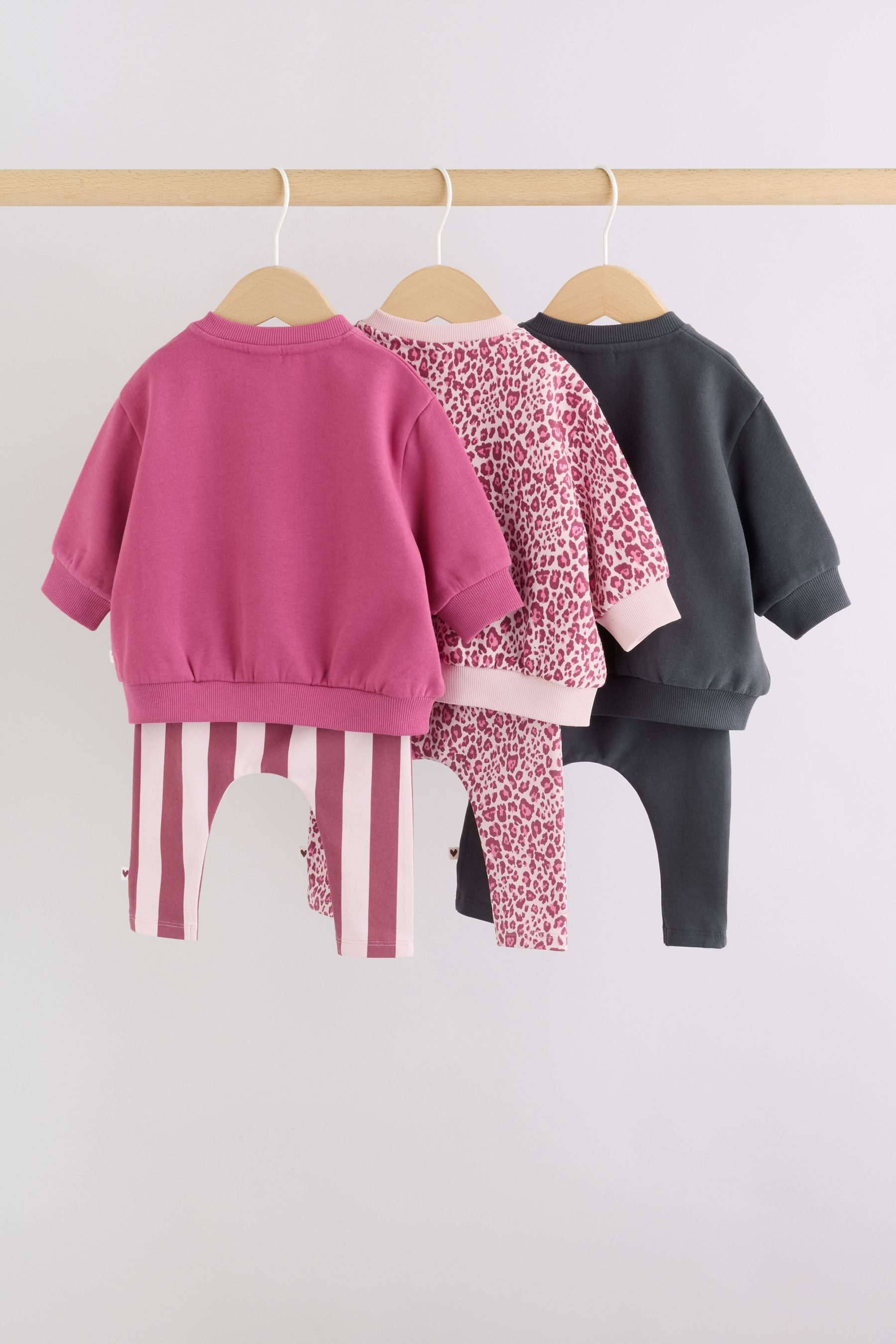 Next Top & Leggings Baby Sweatshirt und Leggings, 6-teiliges Set (6-tlg) – Bild 2 von 5
