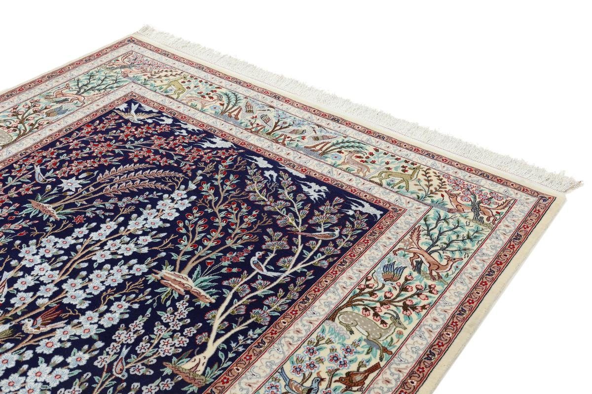 Höhe: Orientteppich Isfahan rechteckig, Trading, Handgeknüpfter 161x236 mm Seidenkette Nain 6 Orientteppich,