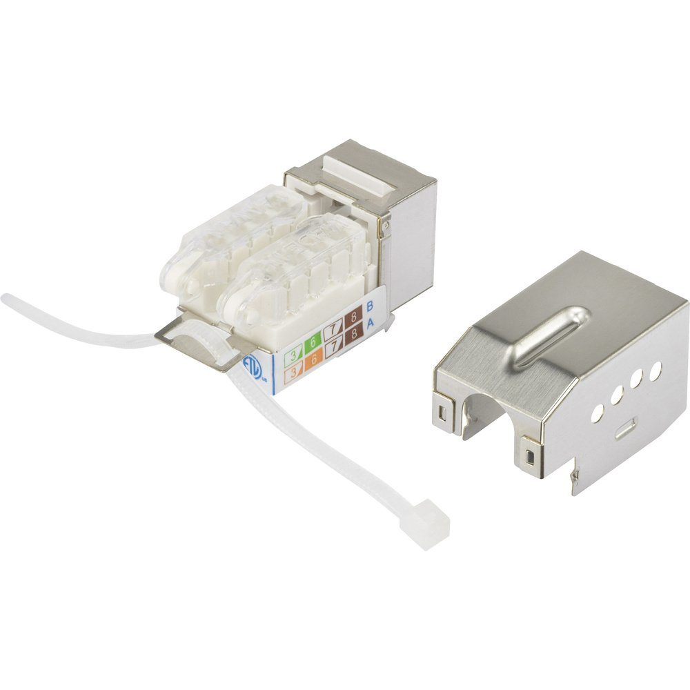 RJ45-Einbaumodul Keystone CAT 6a Renkforce KS10 Netzwerk-Adapter