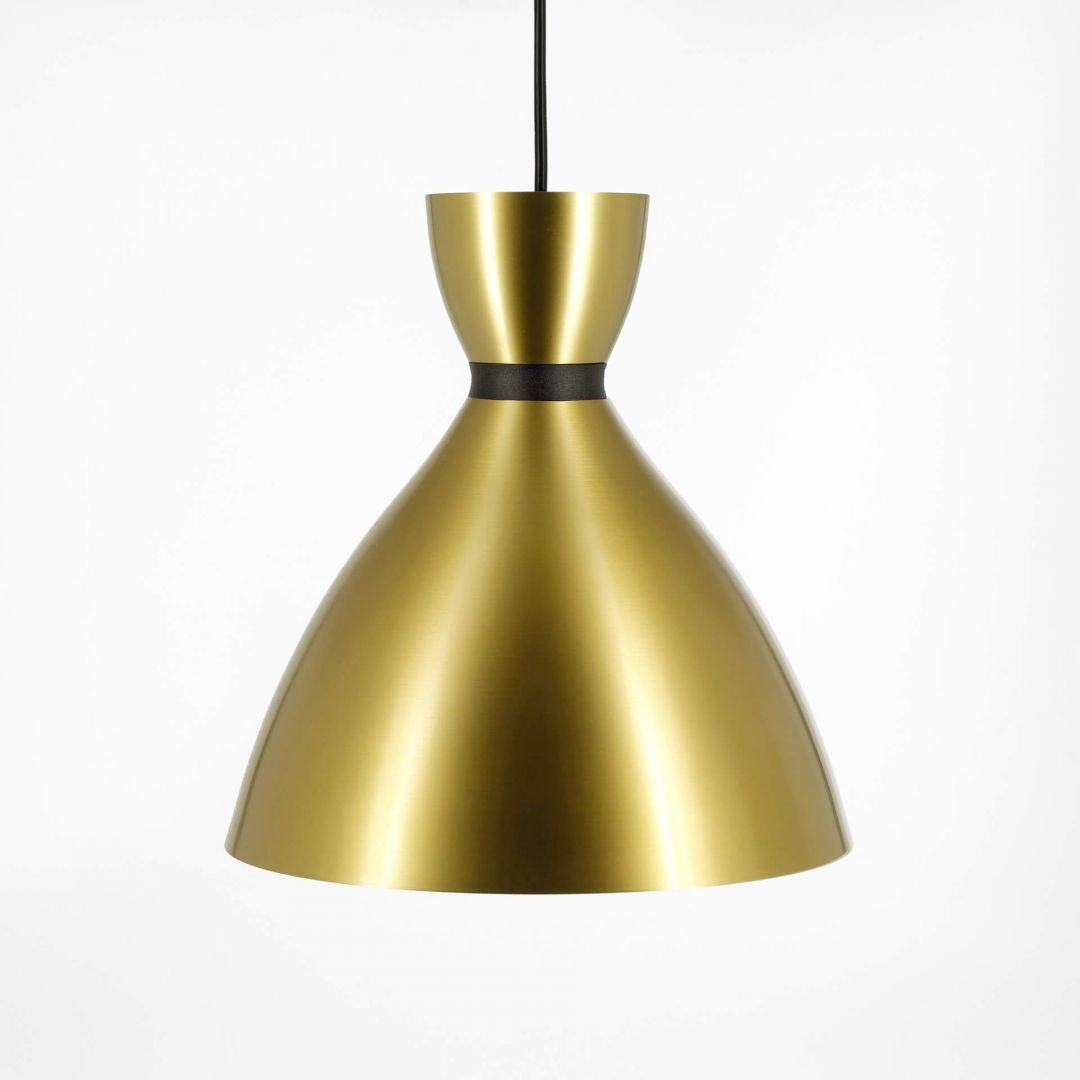 K&L Wall Art Deckenleuchte Vintage Deckenlampe Gold Optik Pendelleuchte, Retro Hängelampe konischer Lampenschirm Vintage Deko