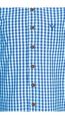 Nübler Trachtenhemd Kindertrachtenhemd Langarm Horas in Blau von Nübler