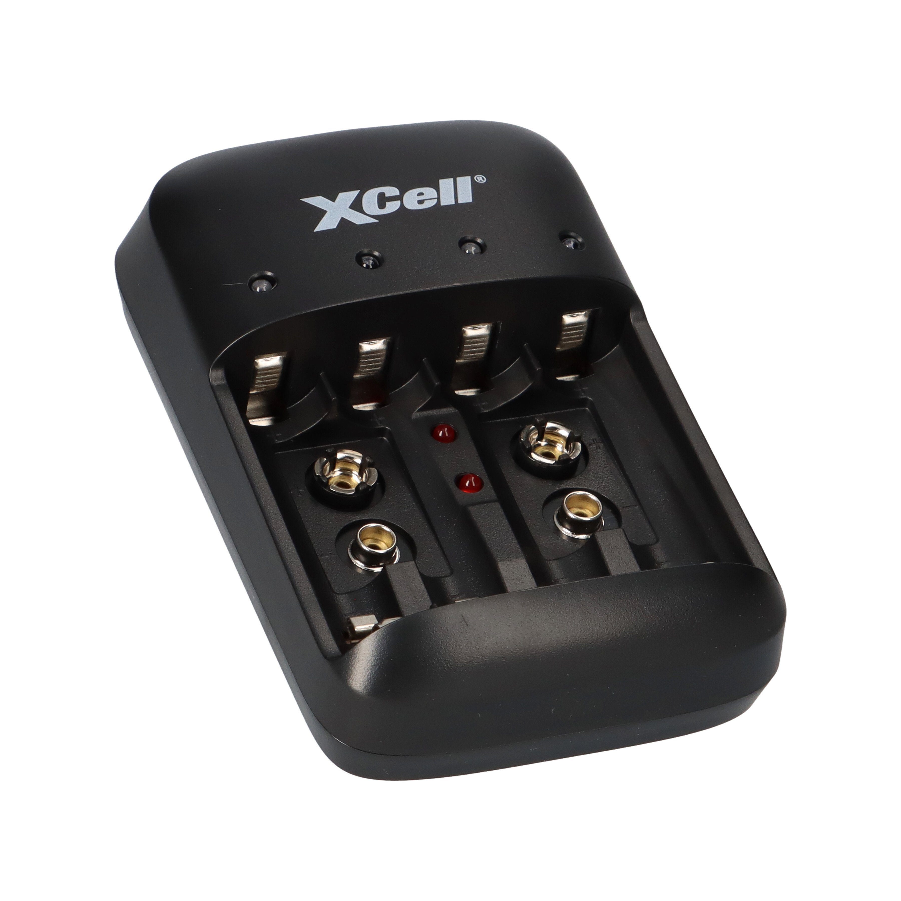 XCell Ladegerät NiMH Akku 1,2V (Mignon) AA 4x für Akkus + 2900mAh BC-X500