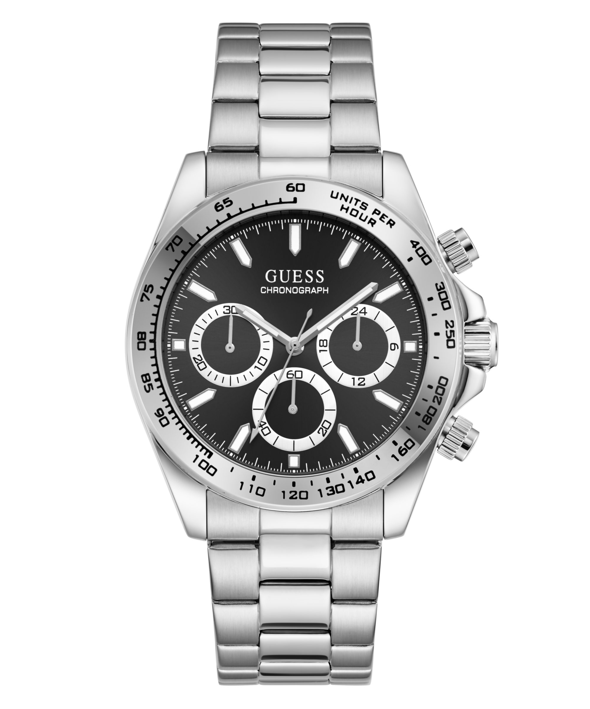 Guess Chronograph ARTHUR GW1058G8, Quarzuhr, Armbanduhr, Herrenuhr, Edelstahlarmband, analog, Tag