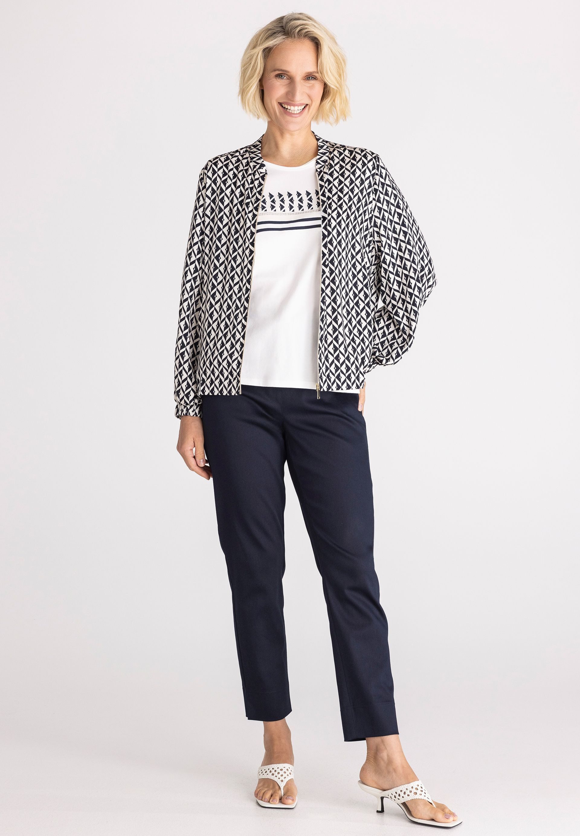 FRANK WALDER Jackenblazer mit elastischem Bund