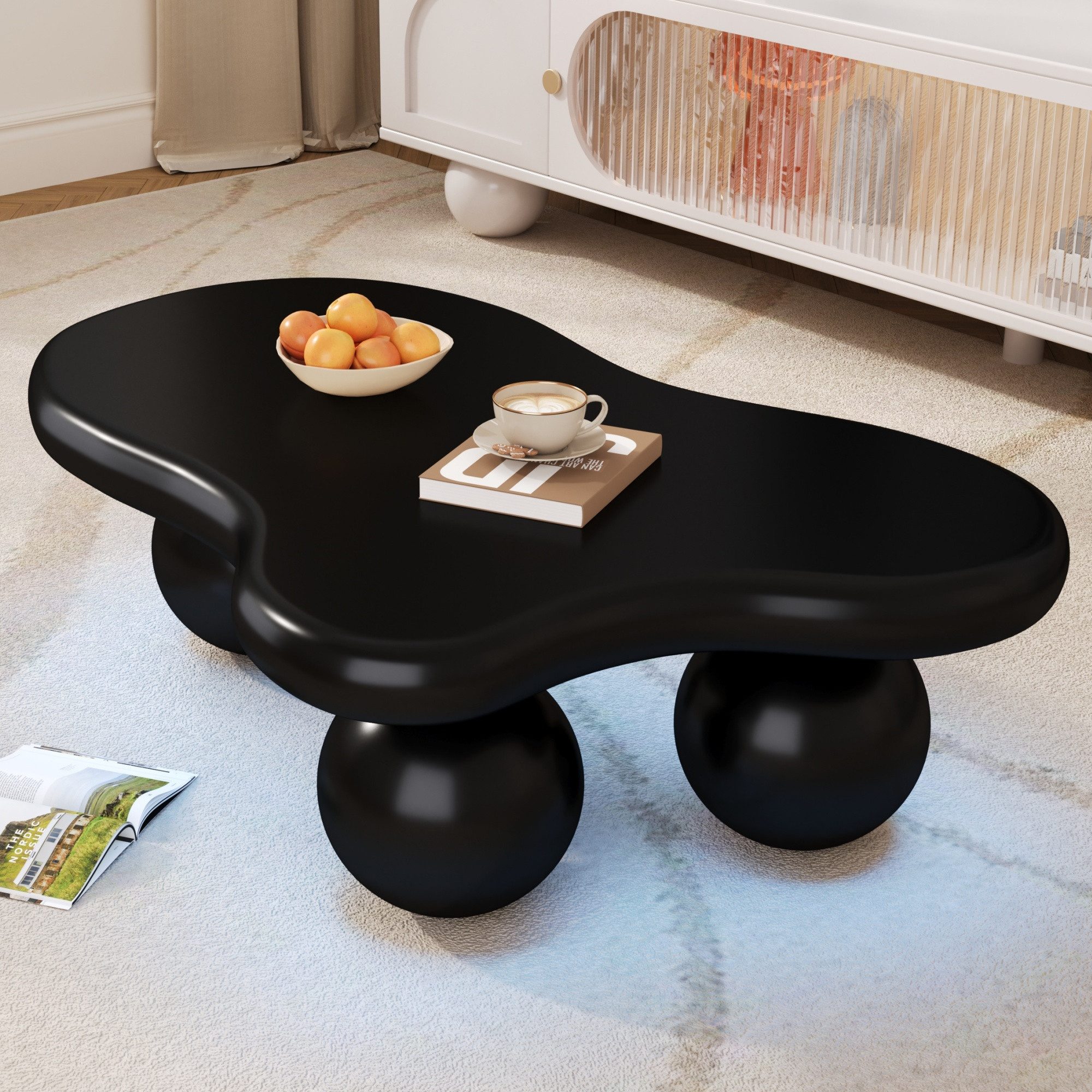 Merax Couchtisch in Wolkenform Sofatisch mit LED inkl.16 Farben (1-St), Woh günstig online kaufen