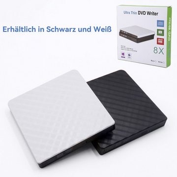 Welikera USB 3.0 Externes Optisches Laufwerk CD DVD Disc-Brenner DVD-Brenner (DVD 8x/CD 16x)
