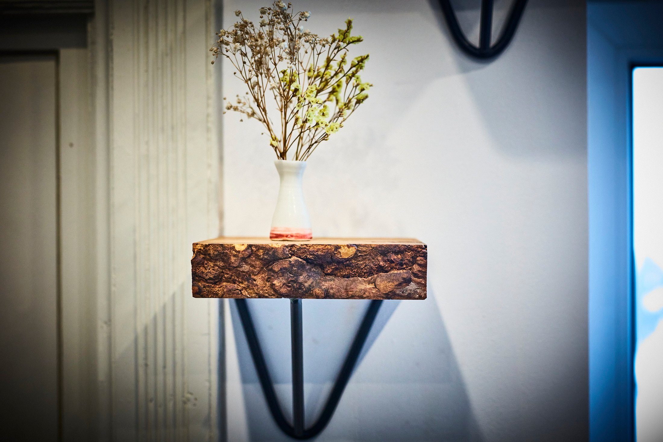 Living Oak Wandregal Wandregal Eiche, Wandregal mit Halterung Dekoregal