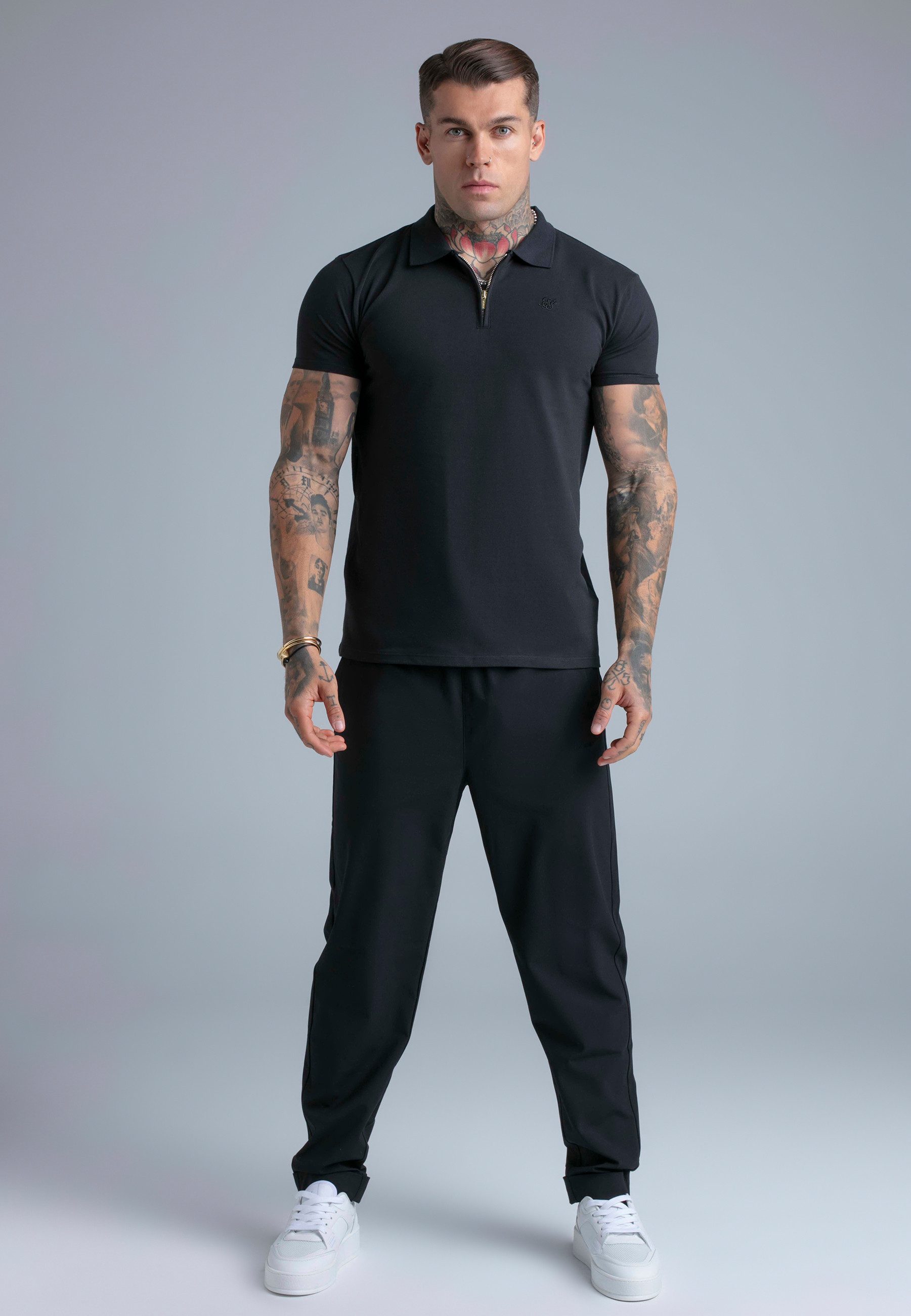 Siksilk Jogger Pants SikSilk Herren Schwarz Smart Pants