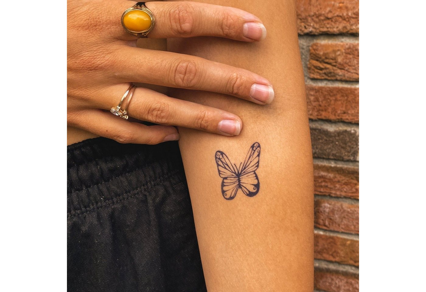 Inkster Schmuck-Tattoo Hochwertige temporäre Tattoos, Vegane & EU-Kosmetikzertifizierte Farbe