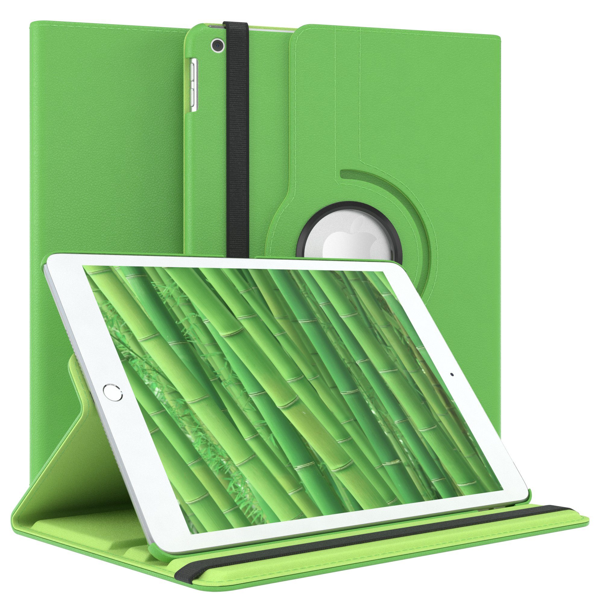 EAZY CASE Tablet-Hülle Rotation Case für Apple iPad 7./8./9. Gen. 10,2  Zoll, Hülle - 360° drehbar mit Standfunktion, Schutzhülle mit Sleep Wakeup  Funktion, Tablet Case, Etui, Klapphülle zum Aufstellen, Anti-Kratz Tasche,  Grün
