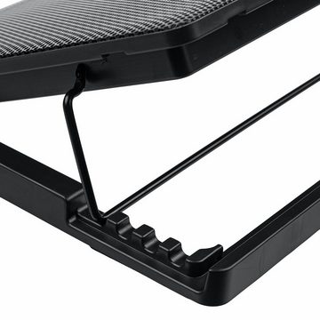 Insma Laptop-Ständer, (bis 17,00 Zoll, 1-tlg., 6-Lüfter einstellbarer Laptop Cooling Pad Kühler Tragbarer Ständer für 14-17 Zoll Laptop)