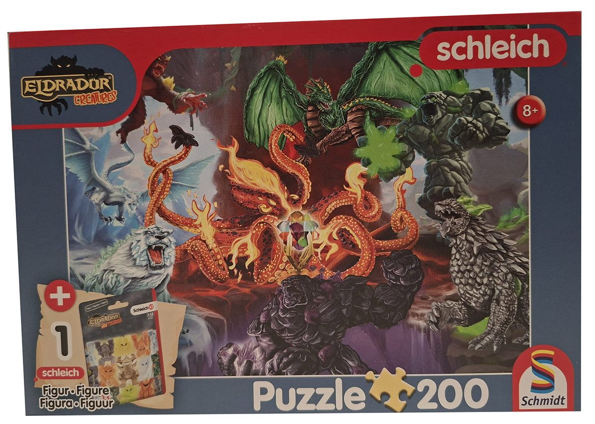 Schmidt Spiele Puzzle Schmidt Puzzle Eldrador Creatures Fiese Kreaturen Puzzle-Set, 200 Puzzleteile
