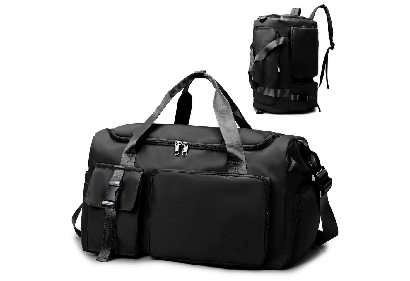 FOUORTUNATE-BEE Sporttasche Damen Herren 42L Reisetasche mit Schuhfach Nassfach Wasserdicht (Trainingstasche mit Rucksack Weekender Schwimmtasche, Fitnesstasche für Reisen, Fitness, Sport)