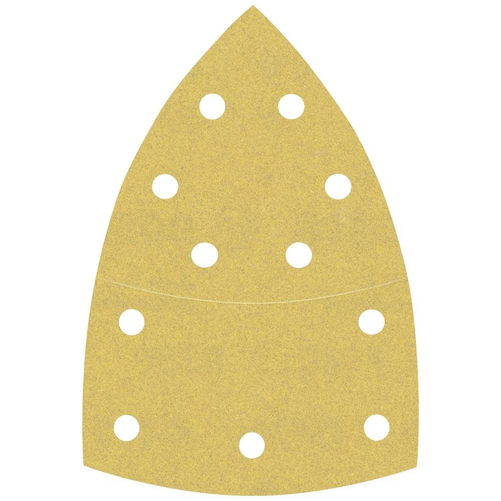 BOSCH Schleifpapier Schleifpapier mit 11 Löchern für Multischleifer, 102 x 62 mm, gelocht