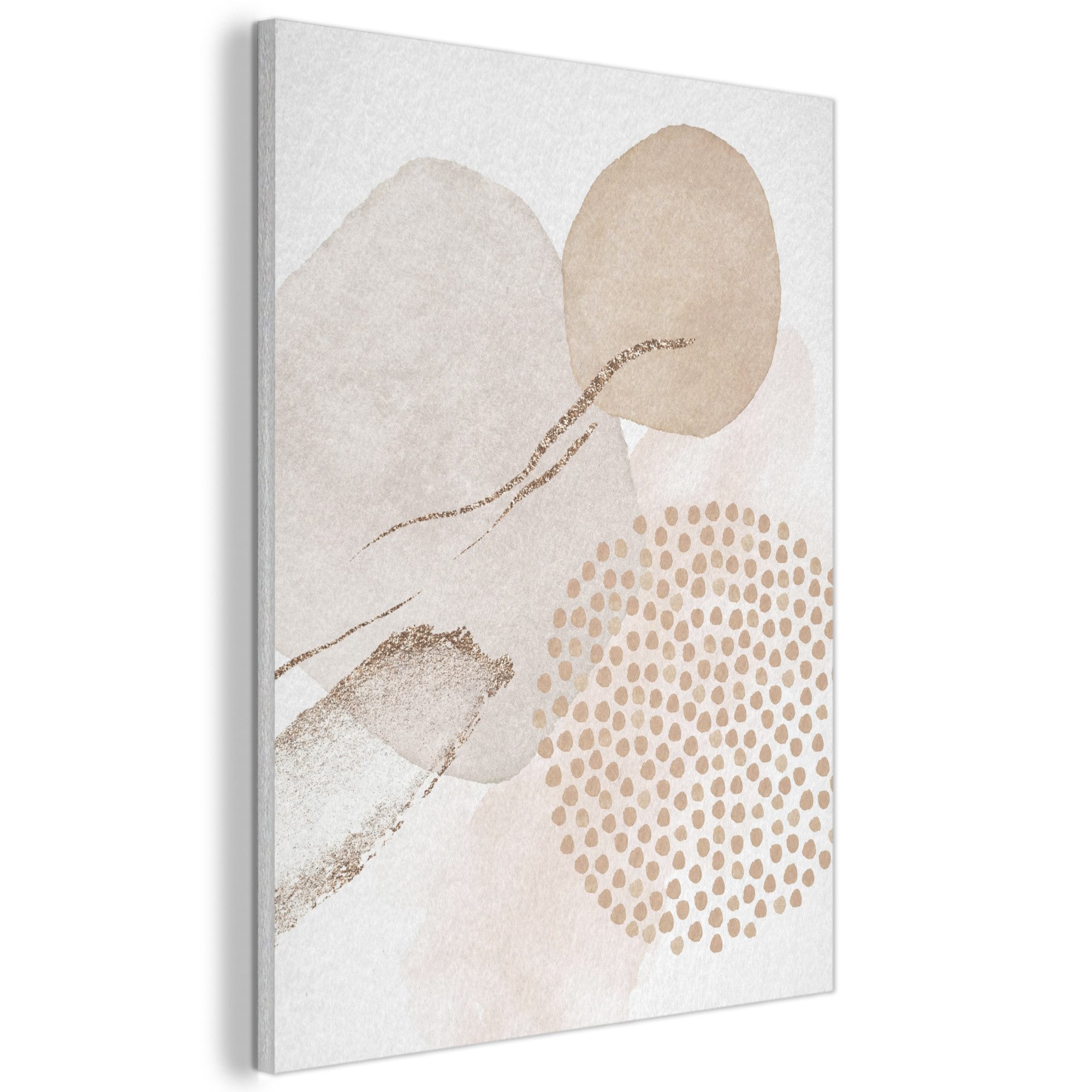 MuchoWow Gemälde Aquarell - Beige - günstig online kaufen