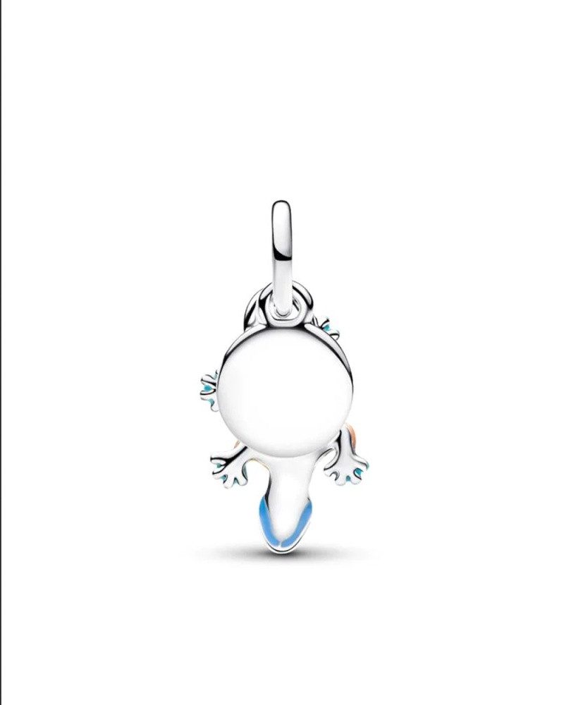 Pandora Charm-Einhänger Pandora Salamander & Gravierbarer Runder Anhänger Doppelter Charm-Anhä (1-tlg)