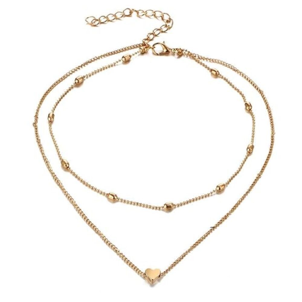 Collier Legierung vergoldet Anhänger Halskette für Frauen