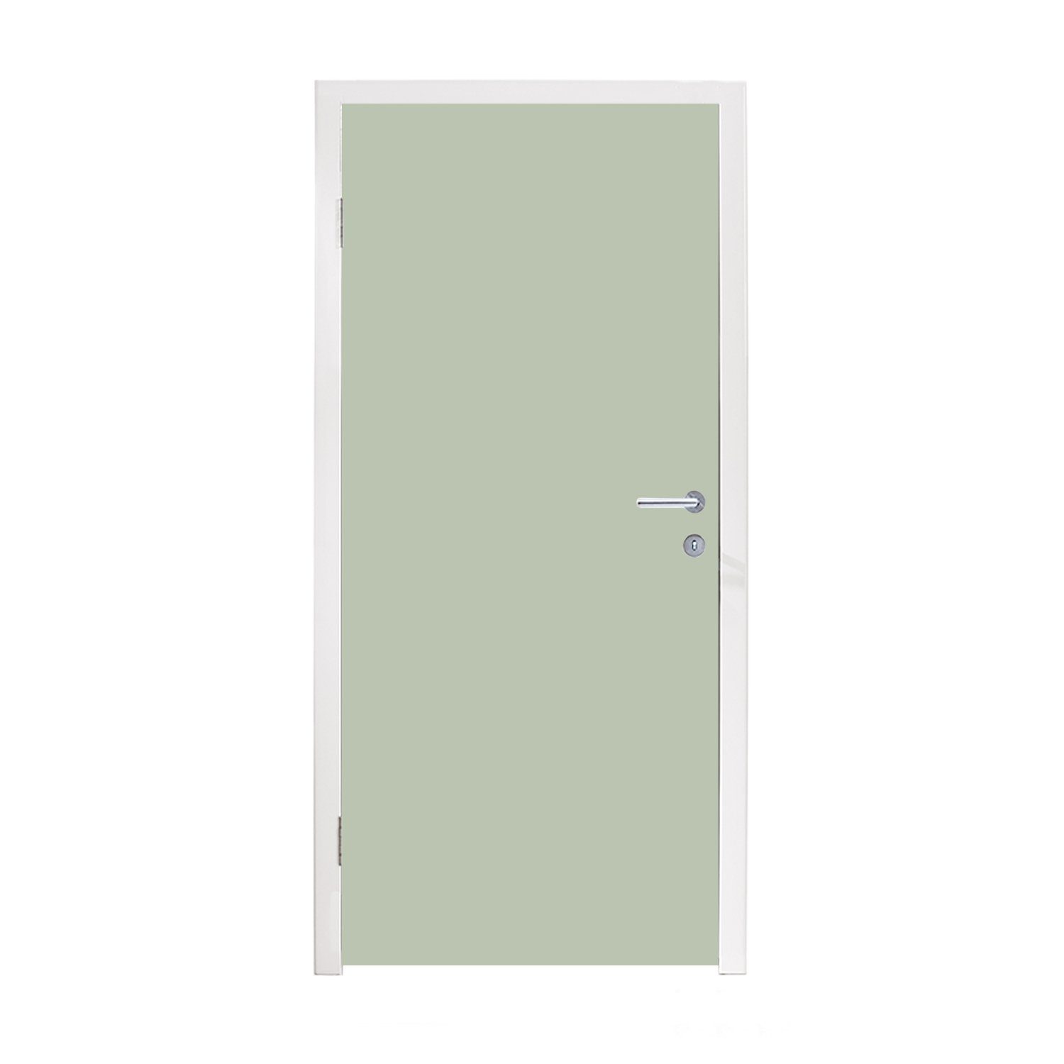 MuchoWow Türtapete bedruckt, Türaufkleber, für Tür, Mintgrün Matt, Fototapete (1 75x205 - St), cm Unifarben