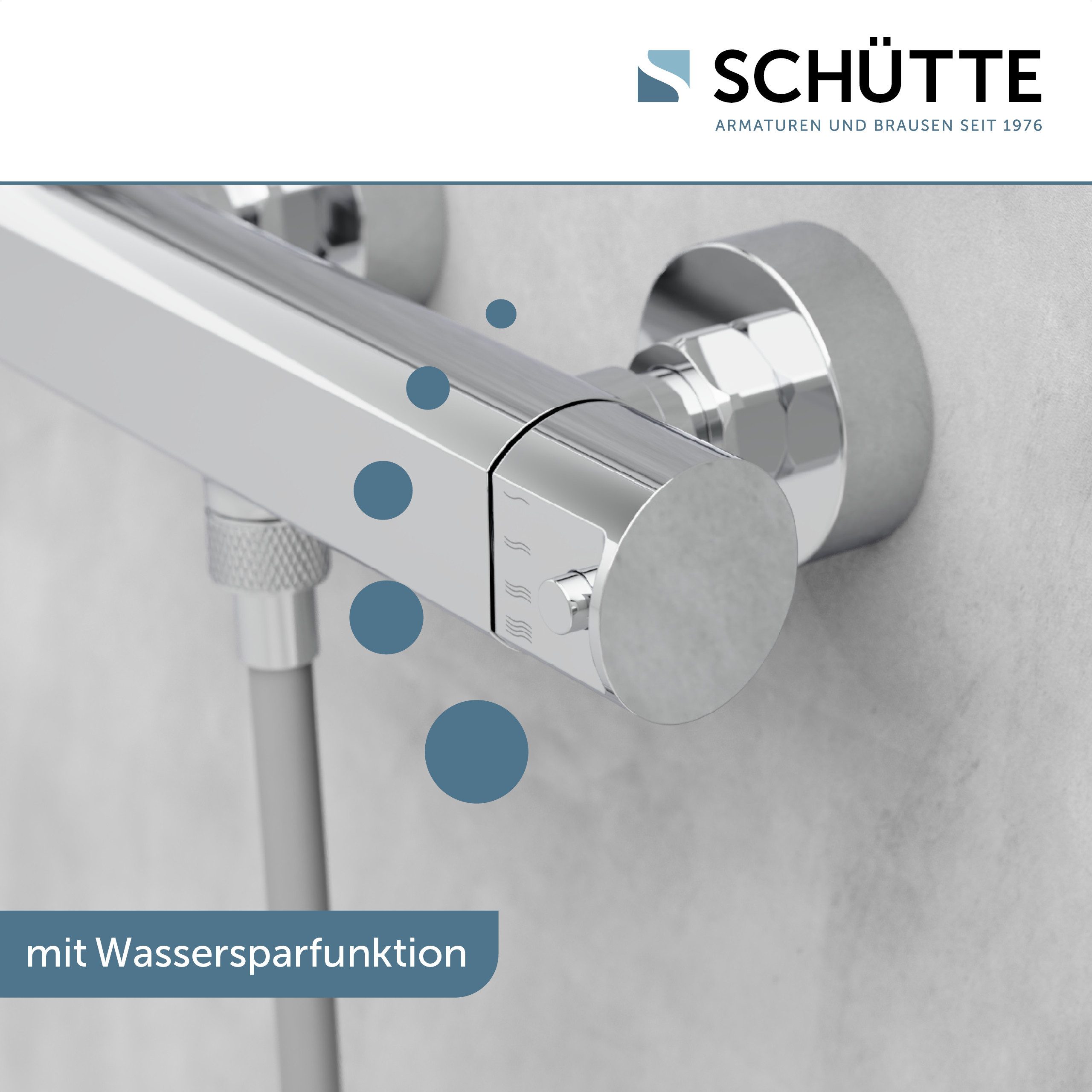 Schütte Brausethermostat VITA wassersparende Eco-Stopp-Funkt., Sicherheitssperre, innovative Kühlung – Bild 5 von 5