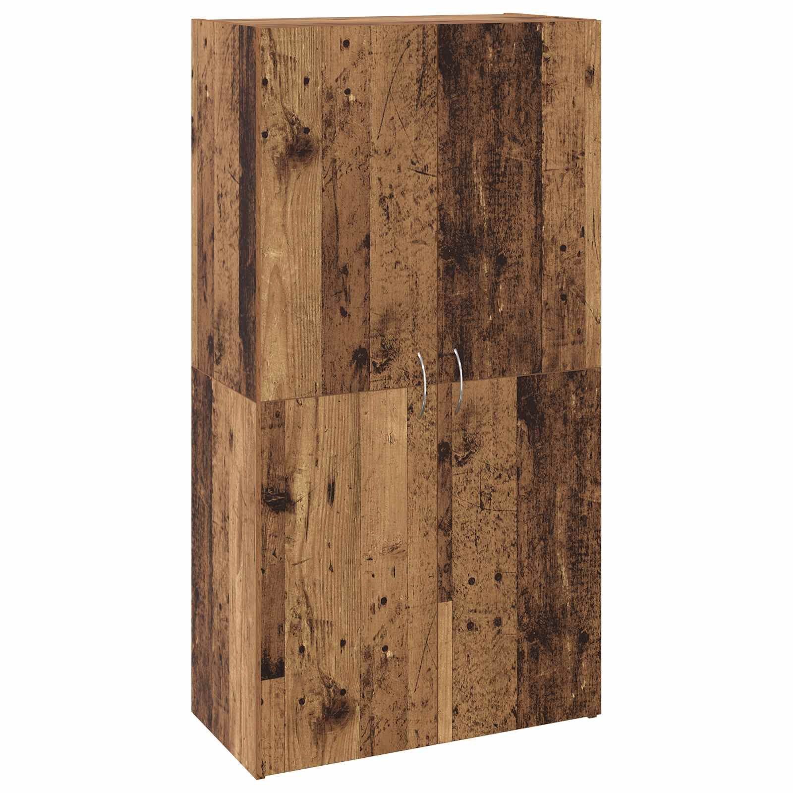 vidaXL Aktenschrank Büroschrank Altholz 60 x 32 x 115 cm Holzwerkstoff (1-St)