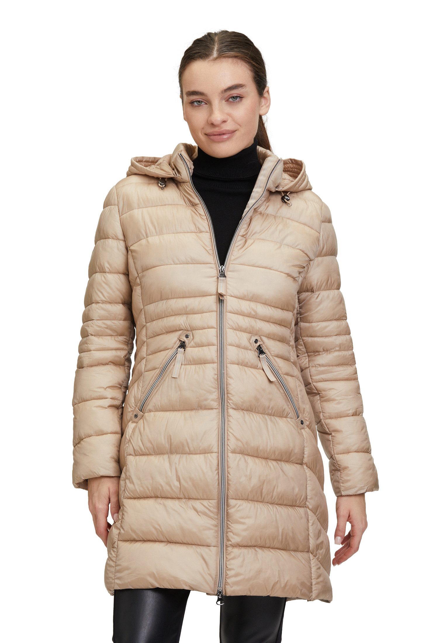 Betty Barclay Steppjacke Damen Steppjacke mit abnehmbarer Kapuze