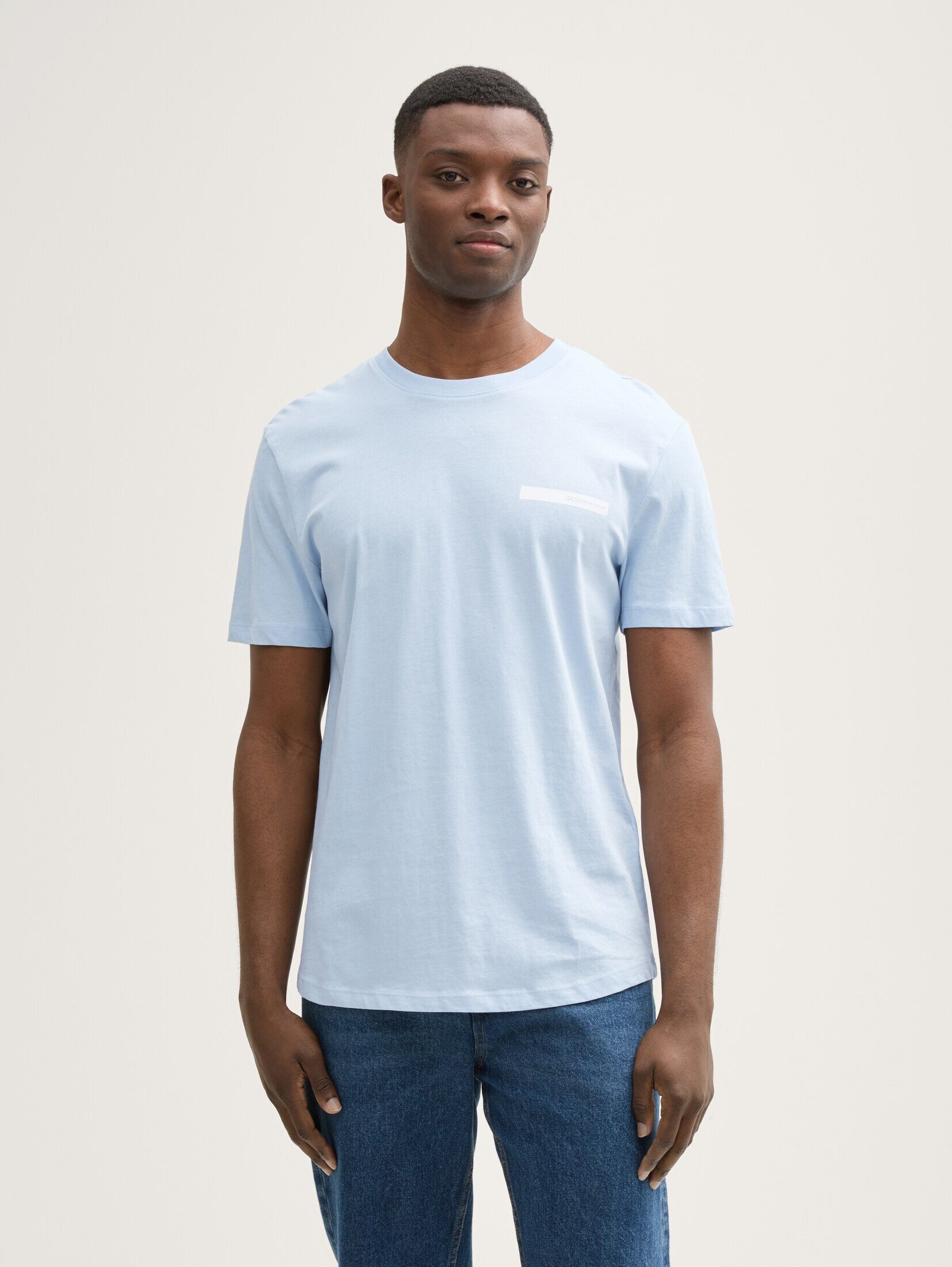 TOM TAILOR Denim T-Shirt T-Shirt T-Shirt mit Print aus Baumwolle